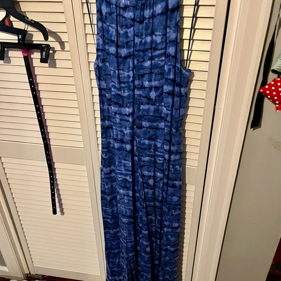 Blue Patterned Halter Dress - Picture 5 of 5